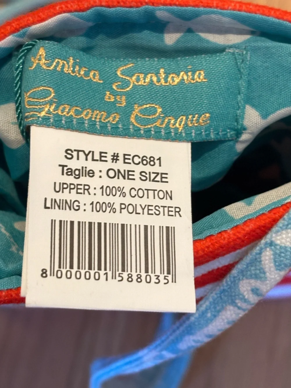 NWT Antica Santoria Limoncello Crossbody Bag - Red & White Stripe